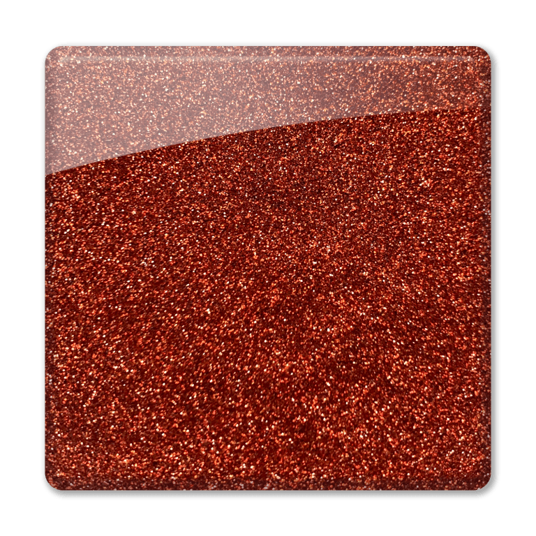 Superfine glitter sienna