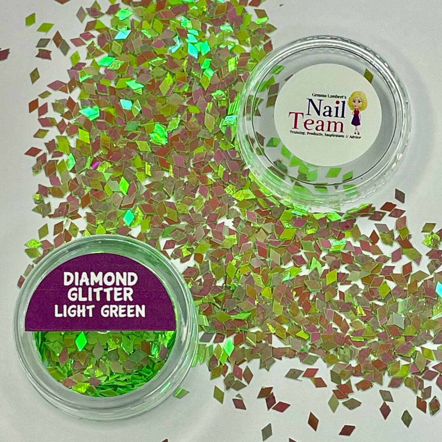 Diamond glitter Light green