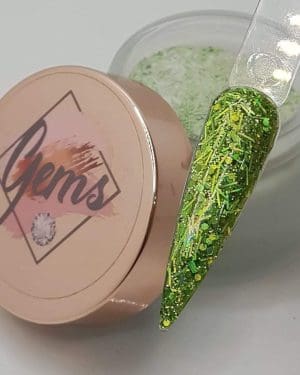 Gems glitter acrylic Fern