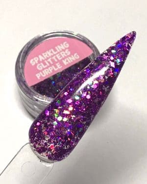 Sparkling glitter Purple king