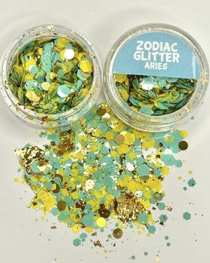 Zodiac glitter Aries