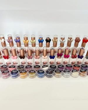 Gems gel polish Core collection plus Elite glitters