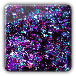 Chameleon flakes blue