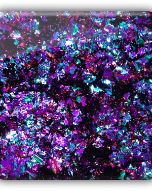 Chameleon flakes blue