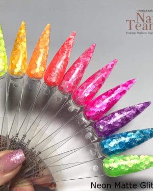 Neon matt mix glitter collection
