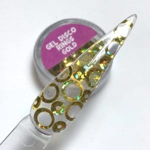 Gel disco rings Gold