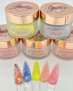 Gems glitter acrylic First to bloom collection