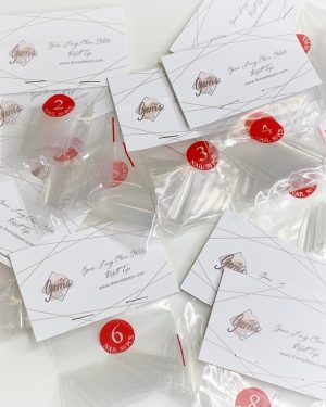 Gems Long Clear Stiletto Refill Tips