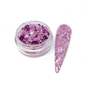 Metallic glitter Mauve