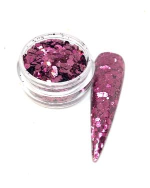 Metallic glitter Maroon