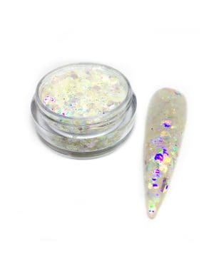 Ice crystals glitter shiver