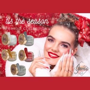 Gems coloured acrylic Tis the season collection