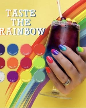 Gems gel polish Taste the Rainbow collection
