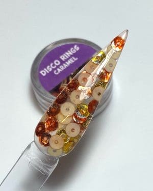 Disco rings Caramel