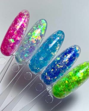 Iridescent multi mix glitter Summer collection