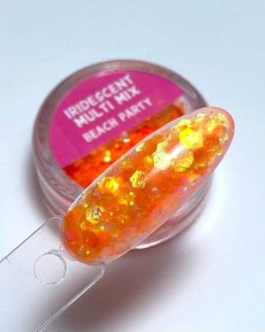 Iridescent multi mix Beach party