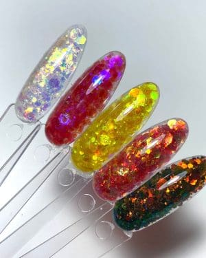 Iridescent multi mix glitter Autumn collection