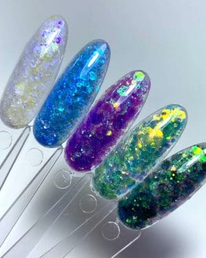 Iridescent multi mix glitter Mermaid collection