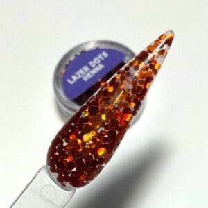 Lazer glitter dots Sienna
