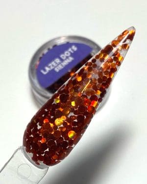 Lazer glitter dots Sienna