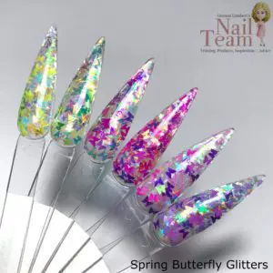 Spring butterfly glitter
