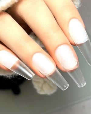 Gems Soft Gel Matte full cover medium coffin tips
