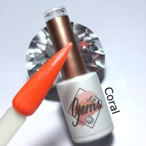 Gems gel polish Coral