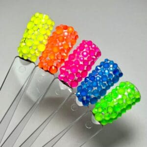 Mixed size Neon crystals