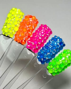 Mixed size Neon crystals