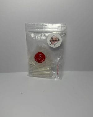Gems extra Long Clear tapered Square Refill Tips size 5