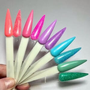 Gems Gel Polish  Budding Romance collection plus Elite Glitters