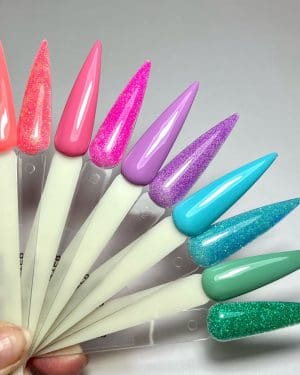 Gems Gel Polish  Budding Romance collection plus Elite Glitters