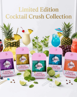 Limited edition Hannah Hydrating Spritz cocktail crush collection